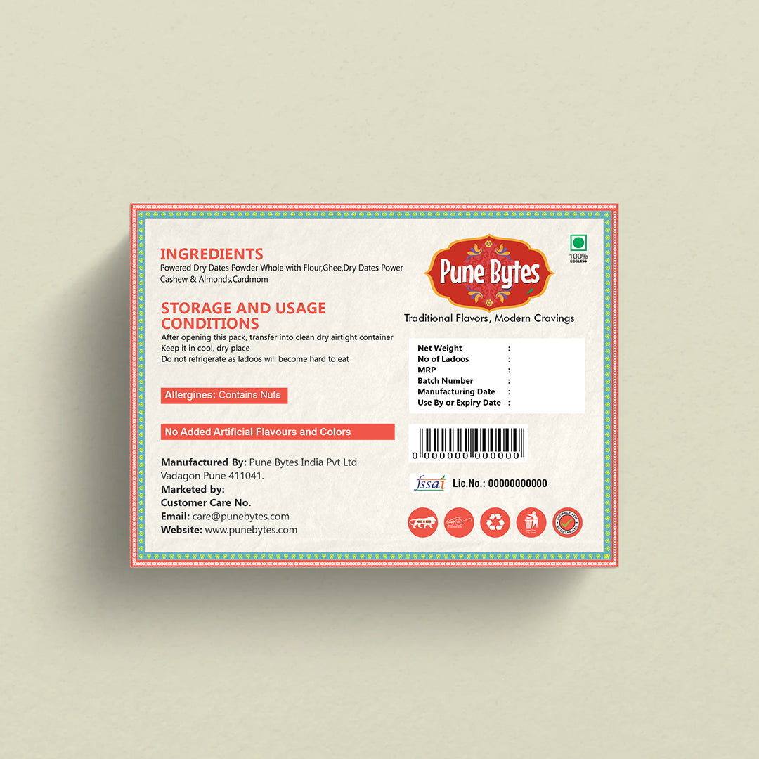 No Sugar Dates Dry Fruit Ladoo (200g)