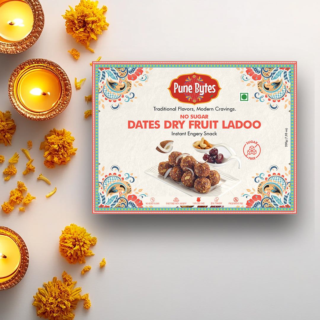 No Sugar Dates Dry Fruit Ladoo (200g)
