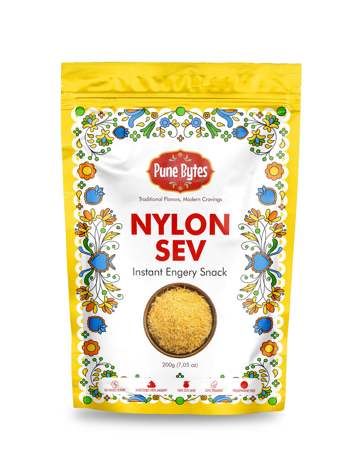 Pune Bytes Nylon Sev 200g — Light, Fine and Perfectly Crispy