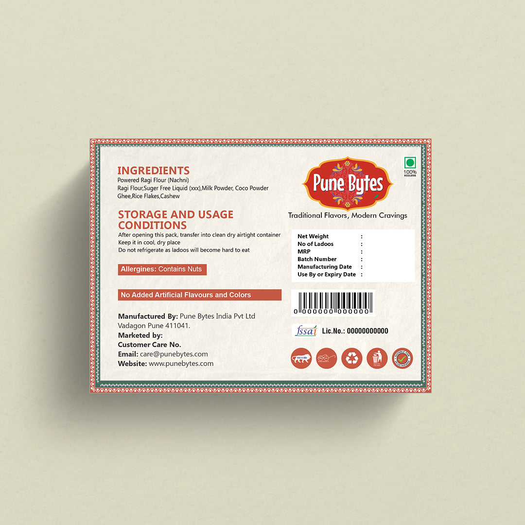 No Sugar Ragi Chocolate Ladoo (200g)