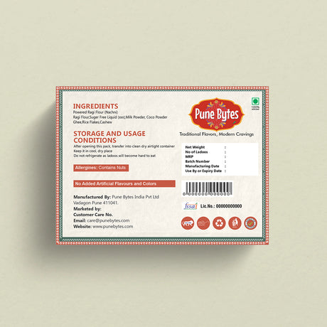 No Sugar Ragi Chocolate Ladoo (200g)